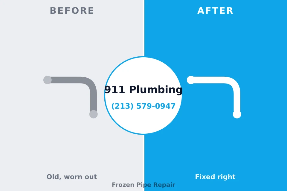 Before and after: plumbing repair Kingston Springs, TN